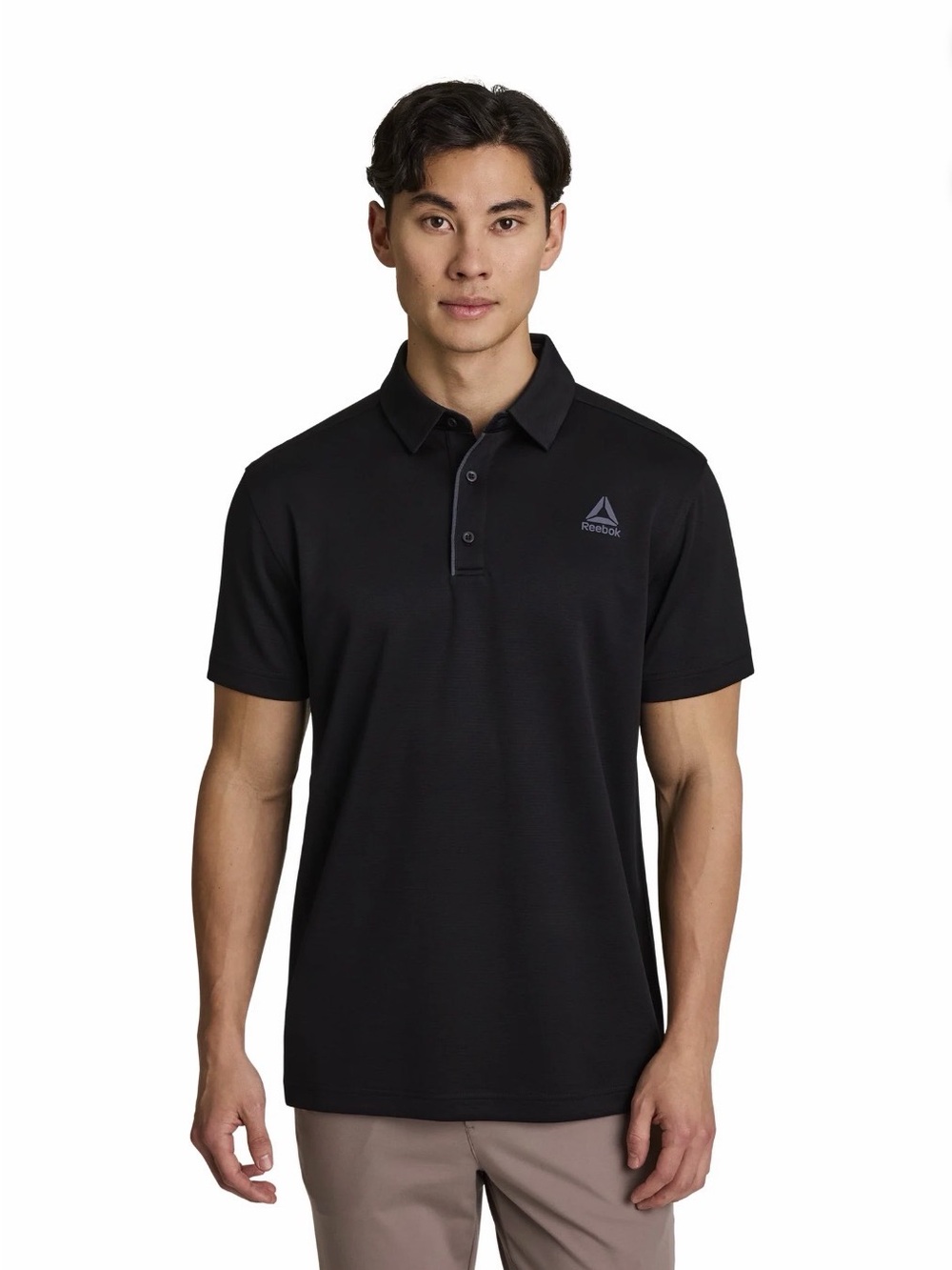 Reebok Men's Navy Blue Polo Shirt with Logo
